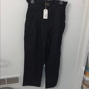 Black high waisted trouser pants